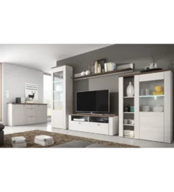 Komoda LARONA 100 cm o wybarwieniu Sonoma Trufel z kolorem Sibiu Larche