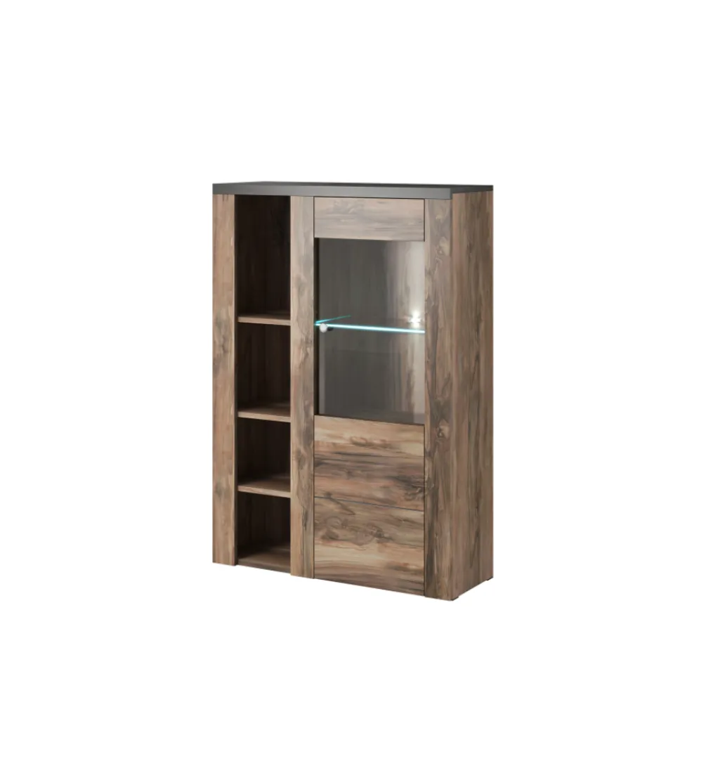 Komoda LARONA 100 Cm O Wybarwieniu Satin Nussbaum z kolorem Touchwood