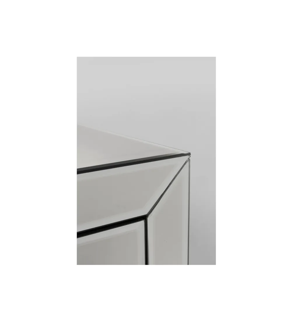 Komoda lustrzana Luxury 140 cm transparentna