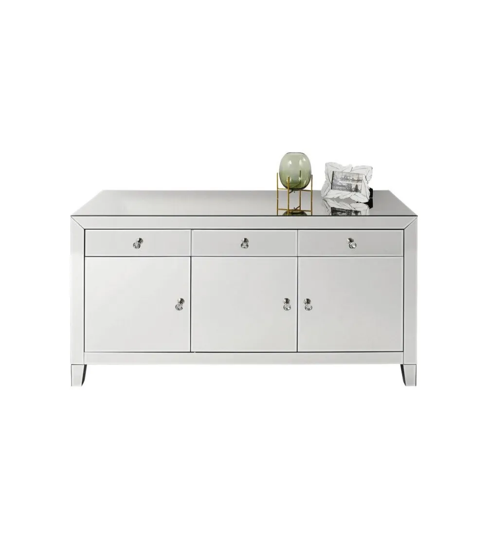 Komoda lustrzana Luxury 140 cm transparentna