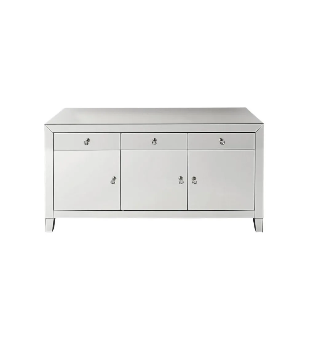 Komoda lustrzana Luxury 140 cm transparentna