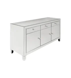 Komoda lustrzana Luxury 140 cm transparentna