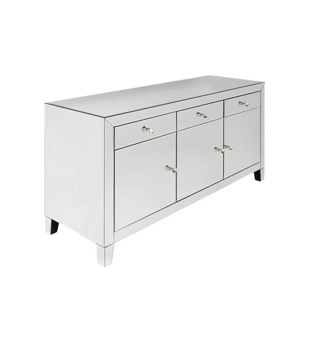 Komoda lustrzana Luxury 140 cm transparentna