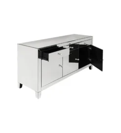 Komoda lustrzana Luxury 140 cm transparentna