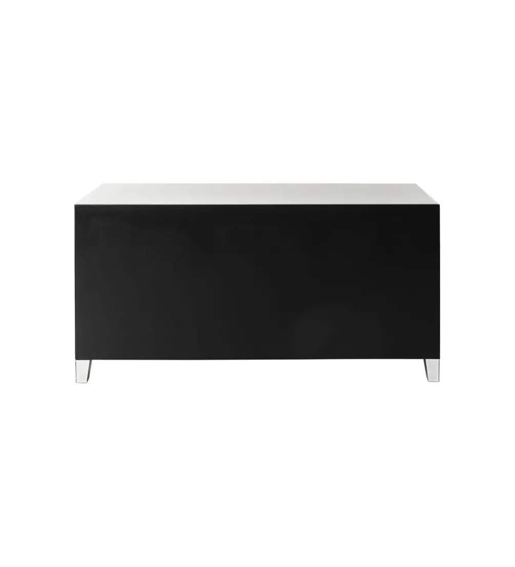 Komoda lustrzana Luxury 140 cm transparentna