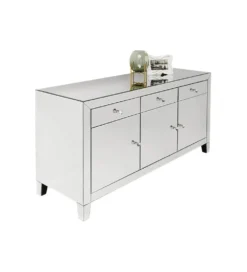 Komoda lustrzana Luxury 140 cm transparentna