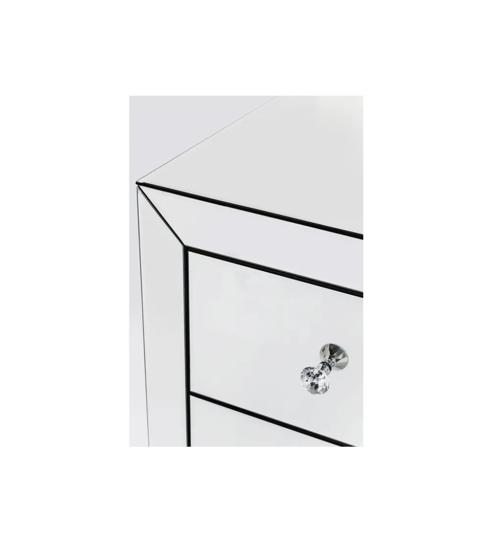 Komoda LUXURY 91 cm transparentna