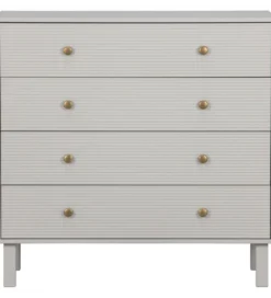 Komoda MADU 91 cm drewno sosna szara
