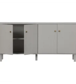 Komoda MADU 160 cm drewno sosna szara