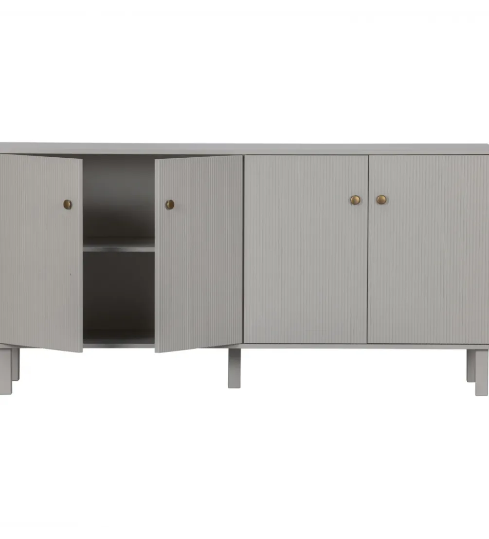 Komoda MADU 160 cm drewno sosna szara