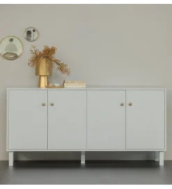 Komoda MADU 160 cm drewno sosna szara