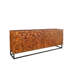 Komoda MASKAT 177 cm drewno mango brąz
