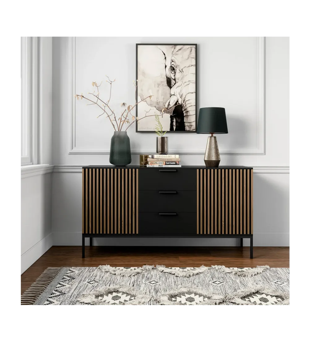 Komoda MEORATI 150 cm w optyce dąb artisan