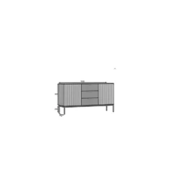 Komoda MEORATI 150 cm w optyce dąb artisan