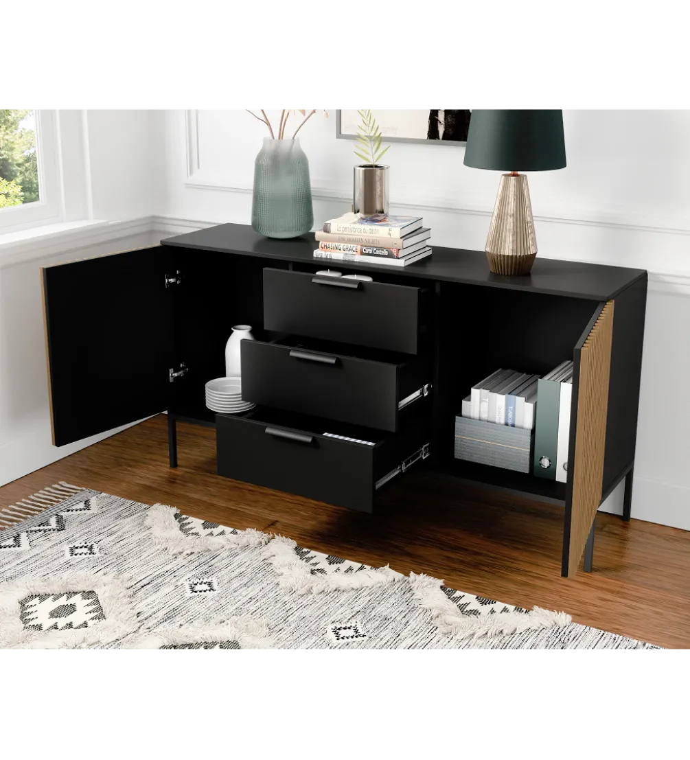 Komoda MEORATI 150 cm w optyce dąb artisan