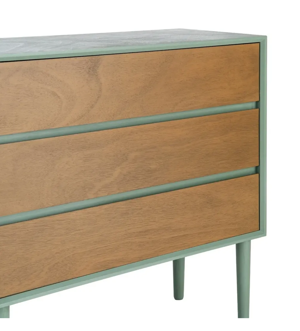 Komoda MESTARONY 75 cm naturalna zielona