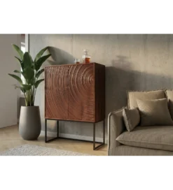 Komoda METRASNO 90 cm drewno mango