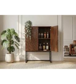Komoda METRASNO 90 cm drewno mango