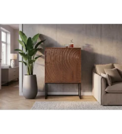 Komoda METRASNO 90 cm drewno mango