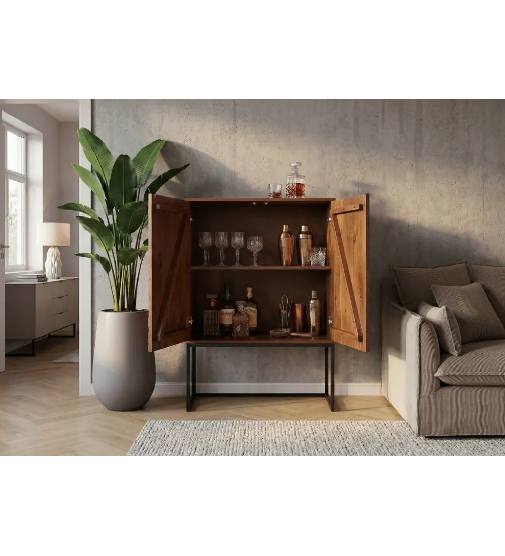 Komoda METRASNO 90 cm drewno mango