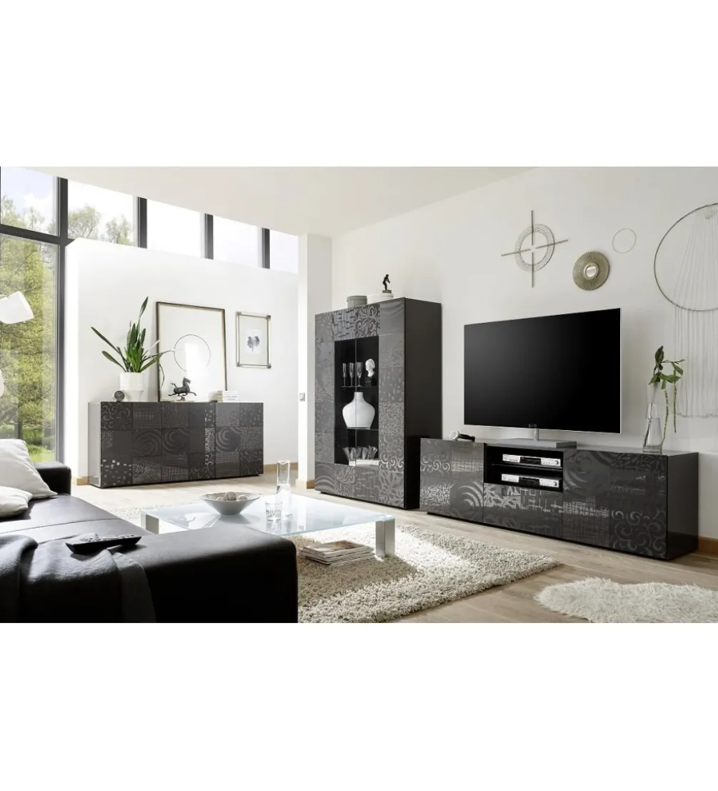 Komoda MIRO 181 cm antracyt