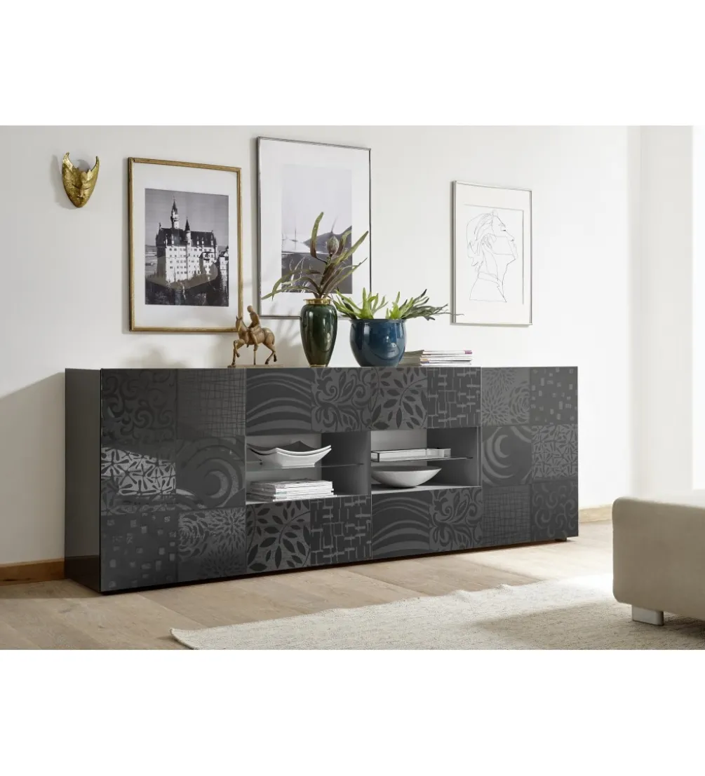 Komoda MIRO 240 cm antracyt