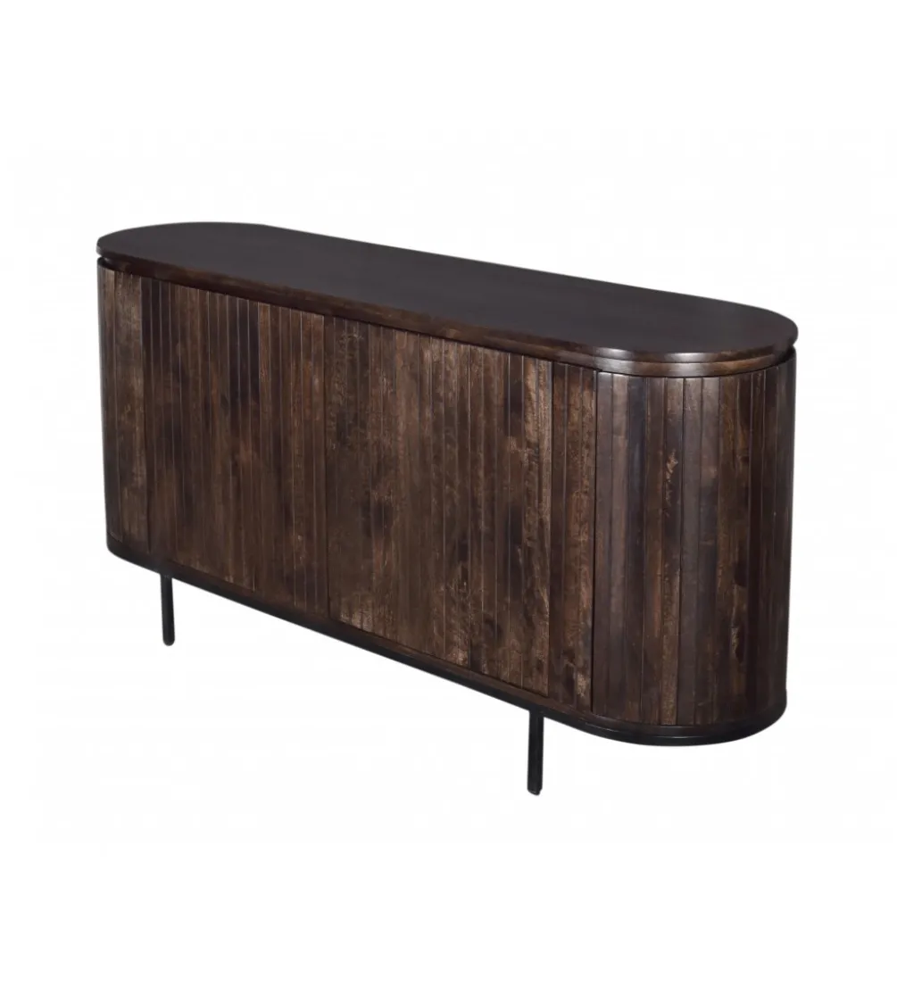 Komoda NOORK 170 cm w kolorze orzechowym