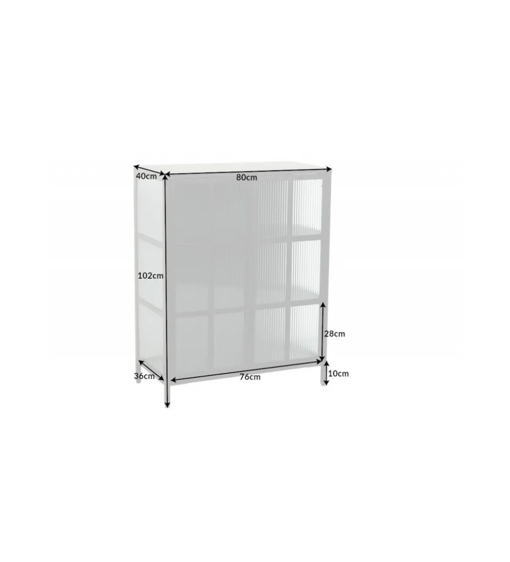 Komoda OLIMPIA 80 cm czarna