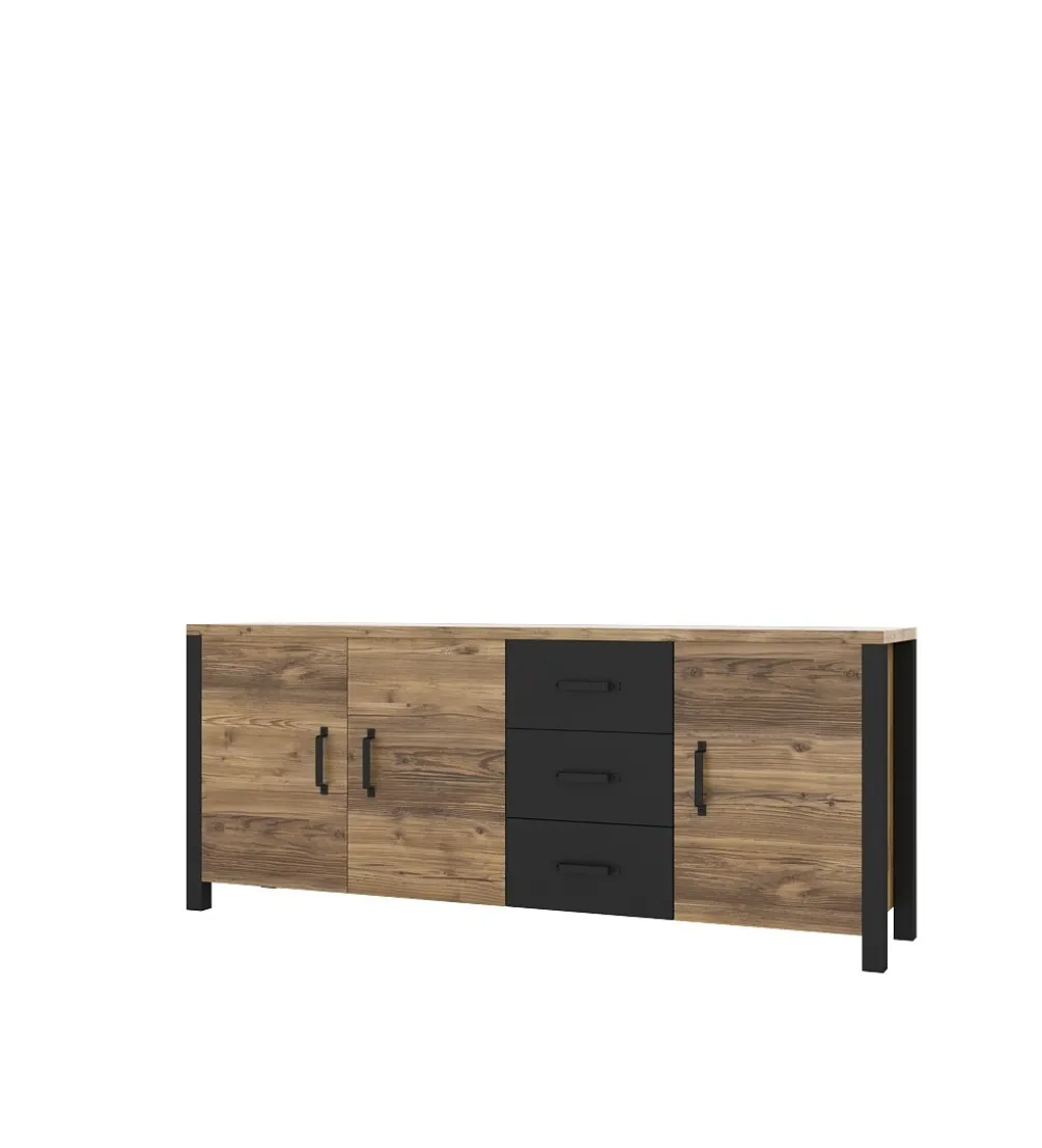 Komoda OLIN WM 192 cm w optyce świerku Appenzeller