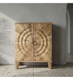 Komoda PESAMIZ 110 cm drewno mango