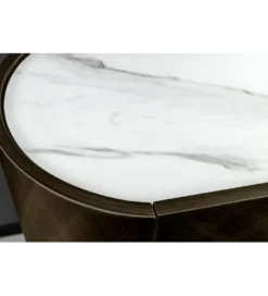 Komoda REFLECTION 150 cm efekt 3D marmur brązowa
