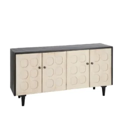 Komoda RESEME 160 cm czarnobiała
