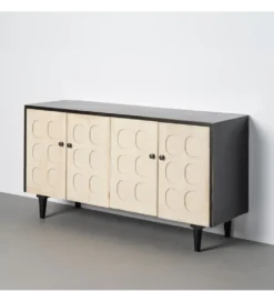 Komoda RESEME 160 cm czarnobiała