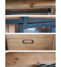 Komoda RETAGIO 148 cm drewno jodła