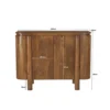 Komoda SALANO 105 cm drewno mango naturalny