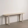 Komoda SARMUTO 210 cm drewno saur bielona