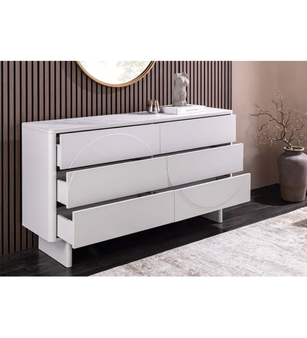 Komoda SAVOY 150 cm biała
