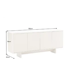 Komoda SAVOY 180 cm biała