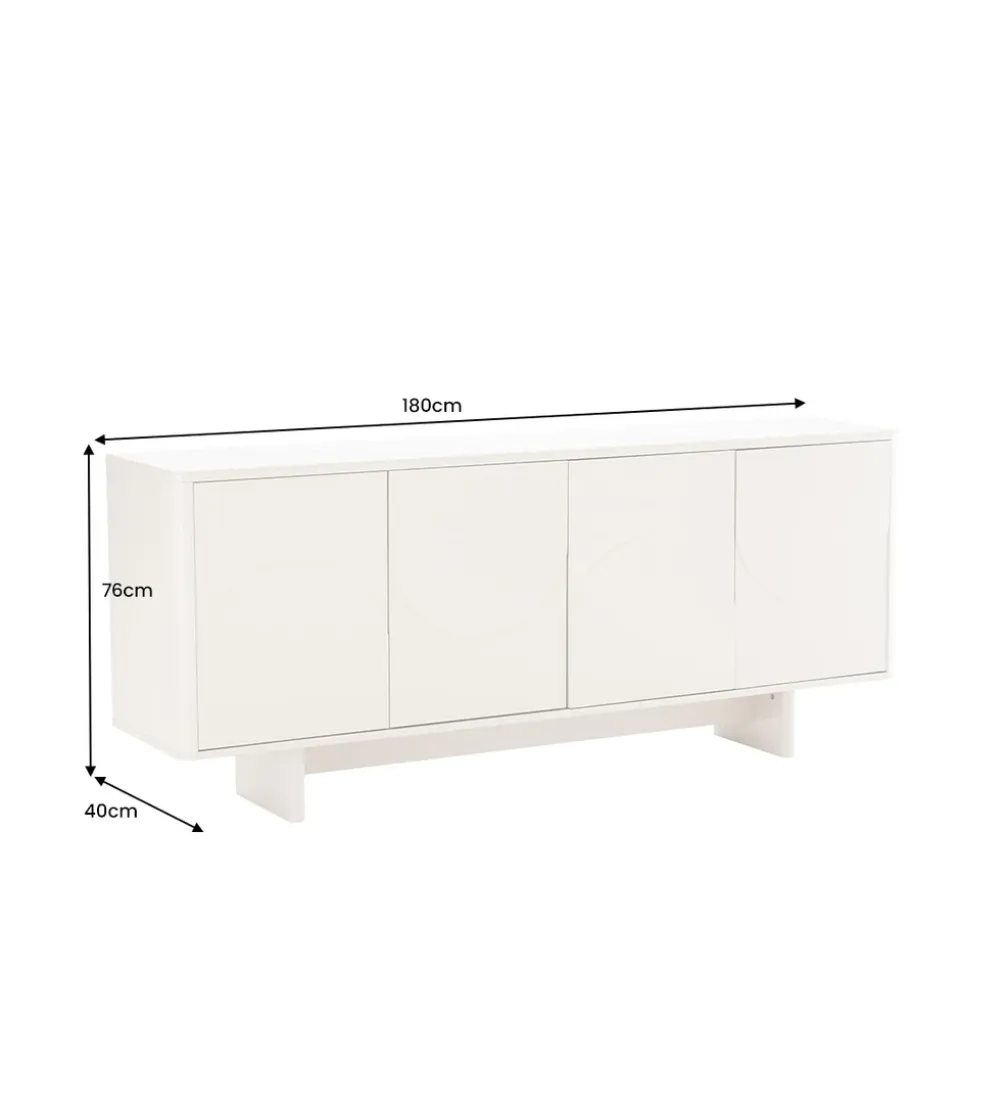 Komoda SAVOY 180 cm biała