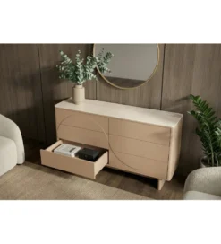 Komoda SAVOY 150 cm ceramika w optyce trawertynu