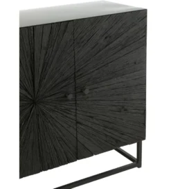 Komoda Shanil 120 cm drewno czarna