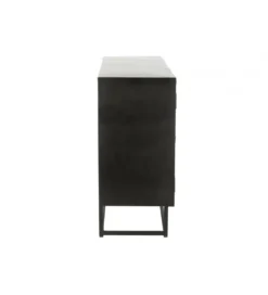 Komoda Shanil 120 cm drewno czarna