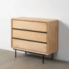 Komoda SINTRA 100 cm drewno kauczuk naturalna