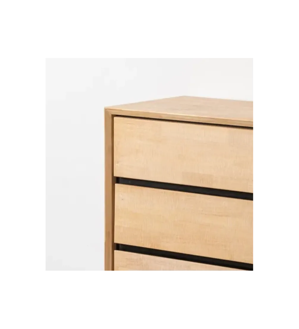 Komoda SINTRA 100 cm drewno kauczuk naturalna