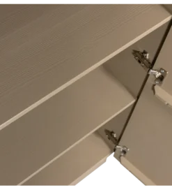 Komoda TEO 116 cm drewno sosny mud