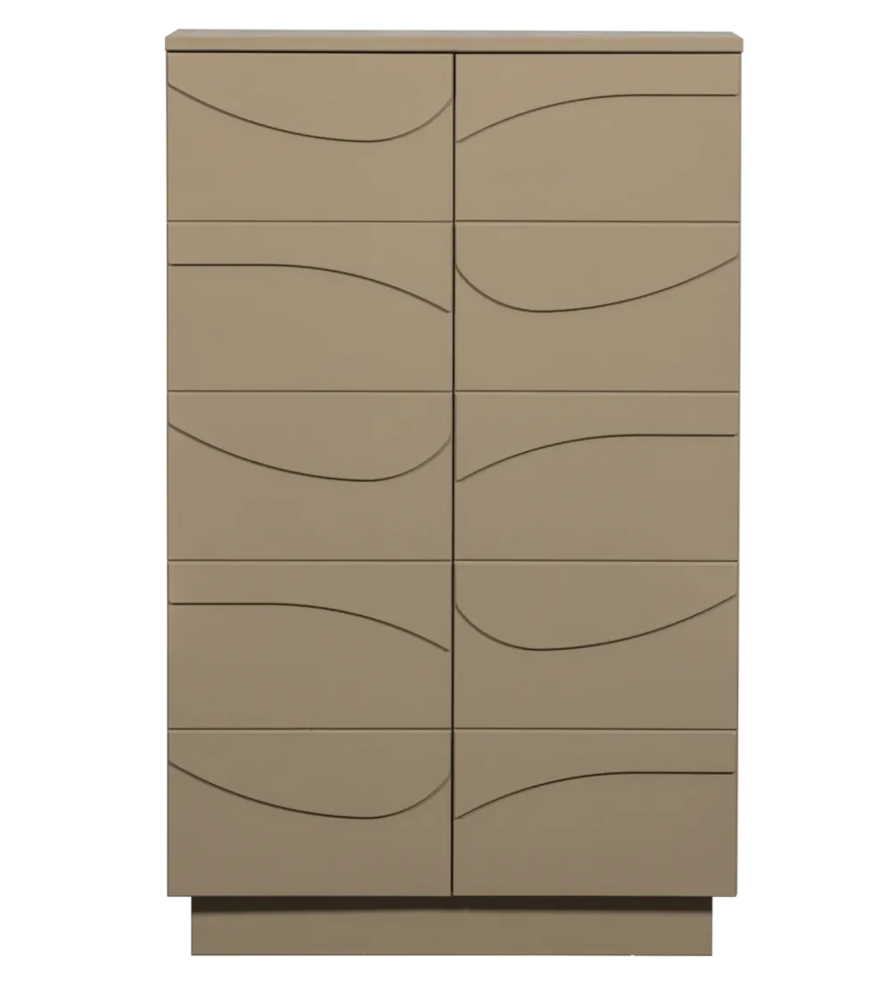 Komoda TEO 116 cm drewno sosny mud