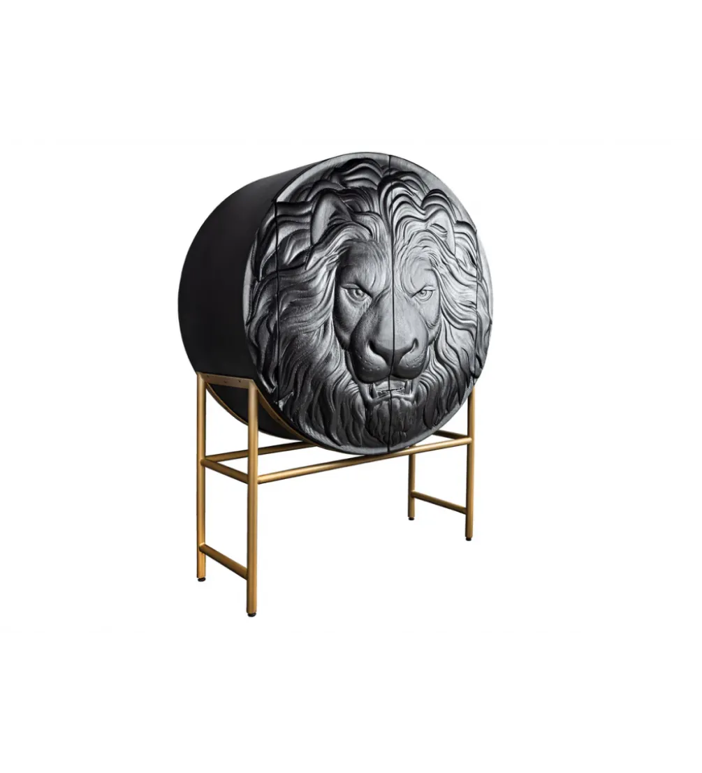 Komoda TIGR 140 cm drewno mango Czarna