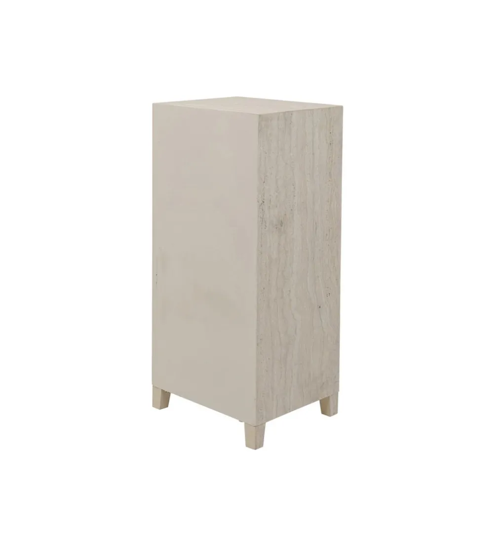 Komoda TRAVERTINO 49 x 110 cm naturalny beżowy