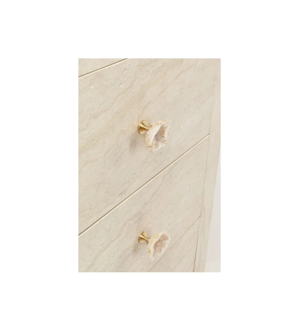 Komoda TRAVERTINO 49 x 110 cm naturalny beżowy