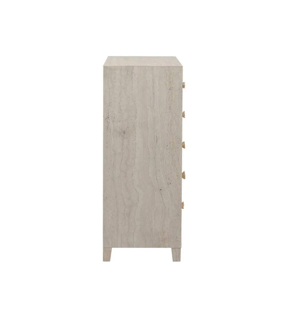 Komoda TRAVERTINO 49 x 110 cm naturalny beżowy